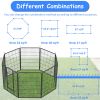 Heavy Duty Dog Pens Outdoor Dog Fence Dog Playpen for Large Dogs, 40"Dog Kennel Outdoor Pet Playpen with Doors 8 Panels Metal Exercise Pens Puppy Play