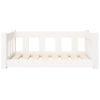 Dog Bed White 29.7"x21.9"x11" Solid Wood Pine