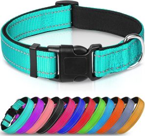 Reflective Dog Collar; Soft Neoprene Padded Breathable Nylon Pet Collar Adjustable for Medium Dogs (Color: brown, size: X-Large (Pack of 1))