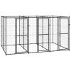 Outdoor Dog Kennel Steel 78.1 ft¬≤