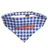 Touchdog 'Bad-to-the-Bone' Plaid Patterned Fashionable Velcro Bandana