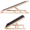 Foldable Wooden Dog Ramp for High Beds Non Slip Heights Adjustable Pet Cat Ramp for Couch Car SUV