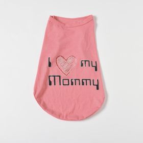 Fashion Personalized Dog Cartoon Vest (Option: Pink-S)